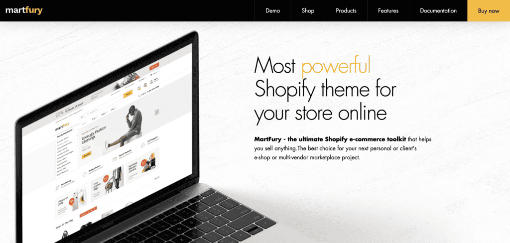 MartFury: Most powerful of WordPress Ecommerce themes, powered by shopify.